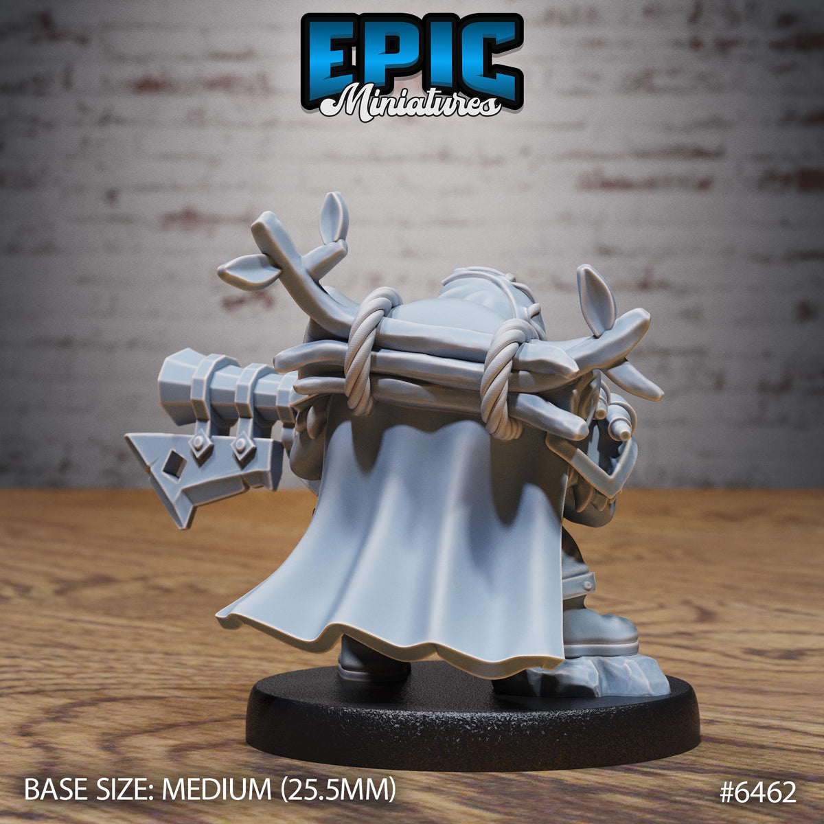 Dwarf Dragon Gunner Option #6462 back DND miniature Dragons Reborn 16k resin