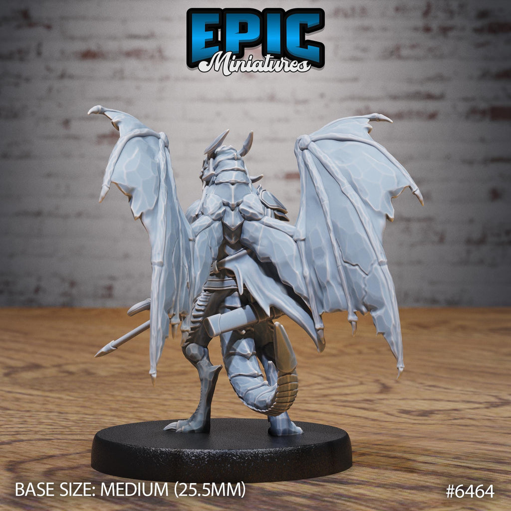 Draconic Demon Sapphire Option #6464 back DND miniature Dragons Reborn 16k resin