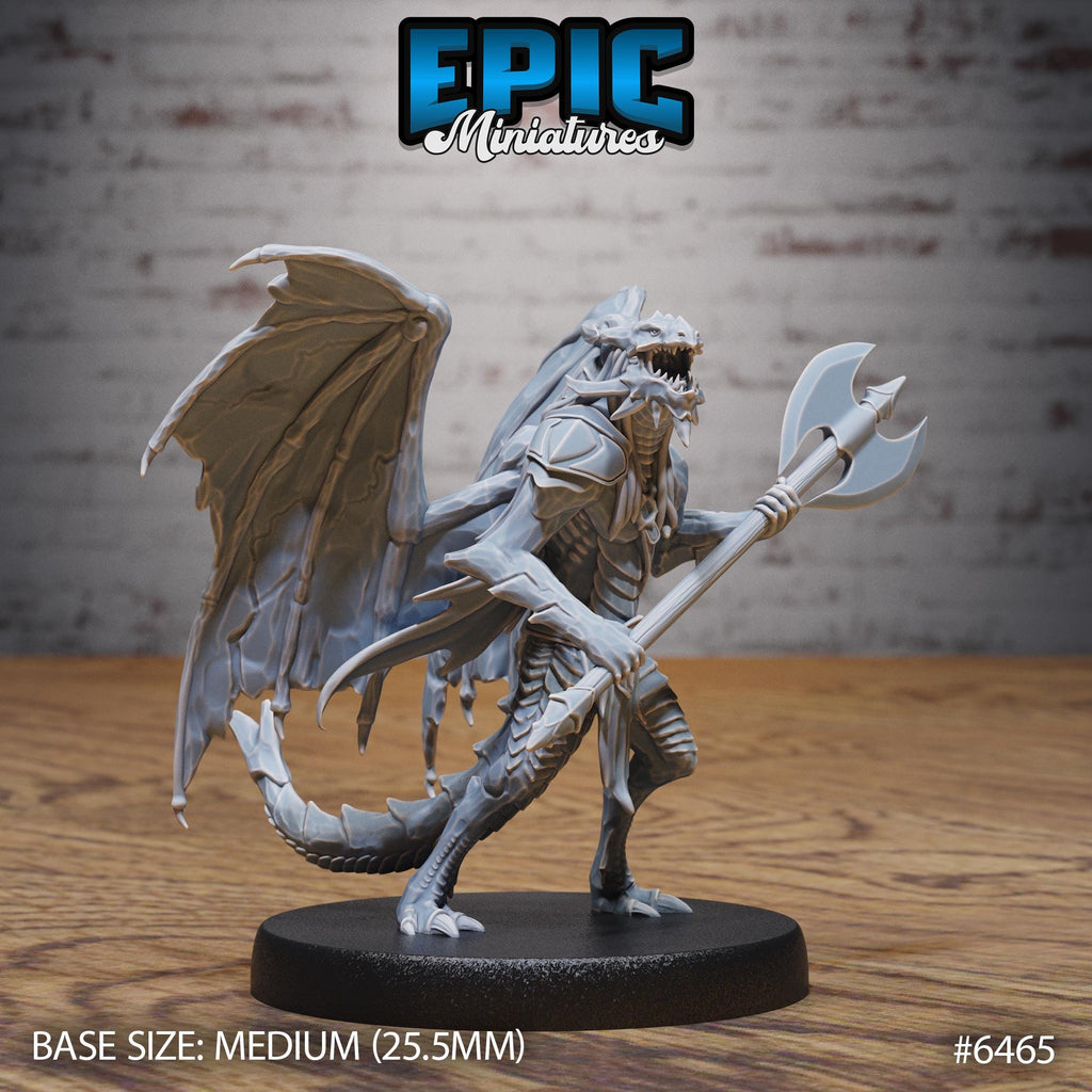 Draconic Demon Sapphire Option #6465 front DND miniature Dragons Reborn 16k resin