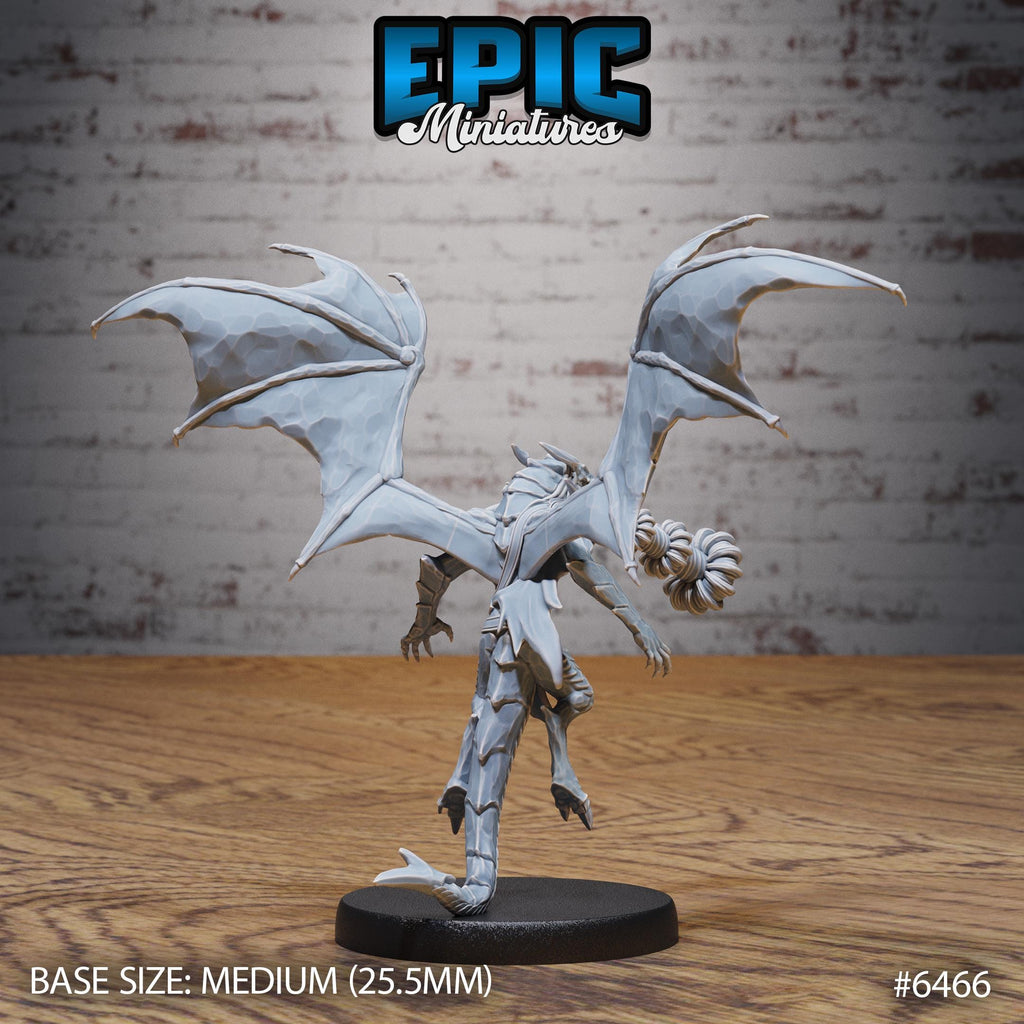 Draconic Demon Sapphire Option #6466 back DND miniature Dragons Reborn 16k resin