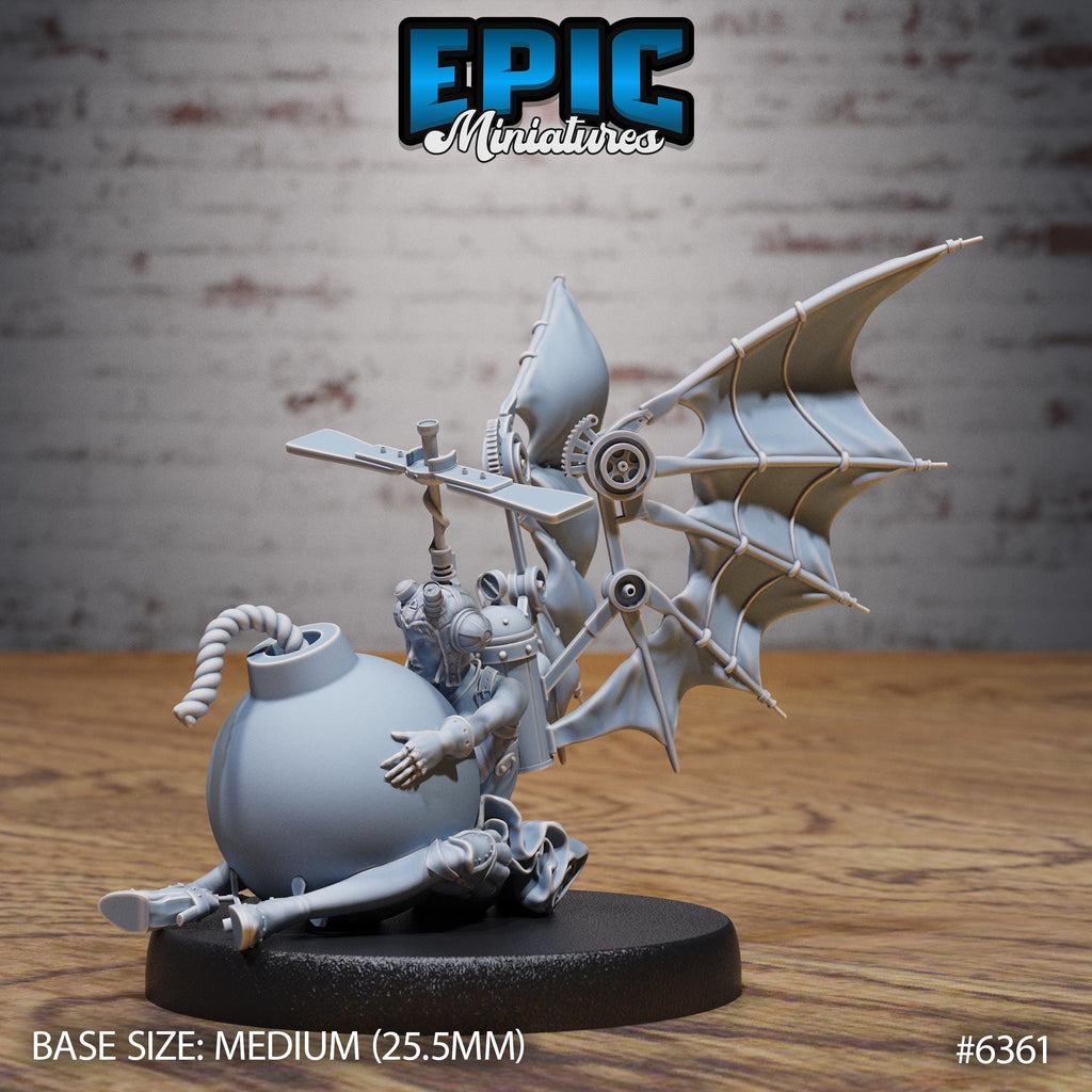 Aviator Girl Option #6361 front DND miniature Construct Laboratory 16k resin