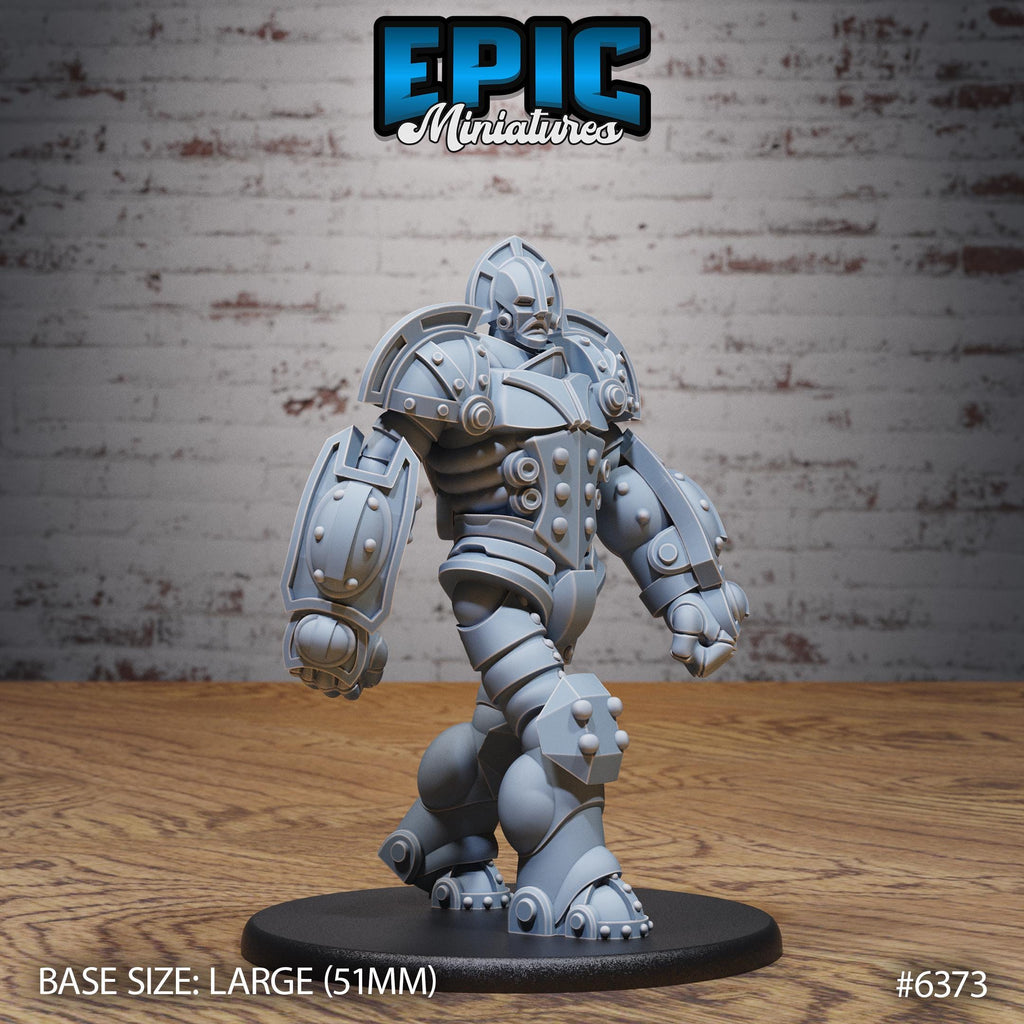 Mechanus Guard Option #6373 front DND miniature Construct Laboratory 16k resin