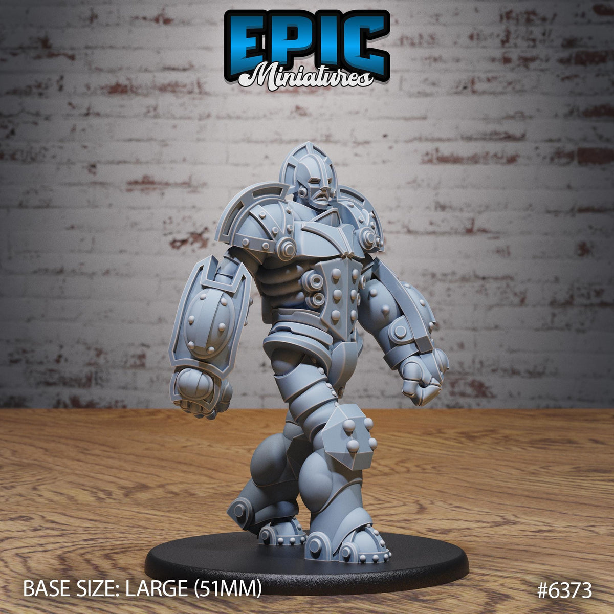 Mechanus Guard Option #6373 front DND miniature Construct Laboratory 16k resin