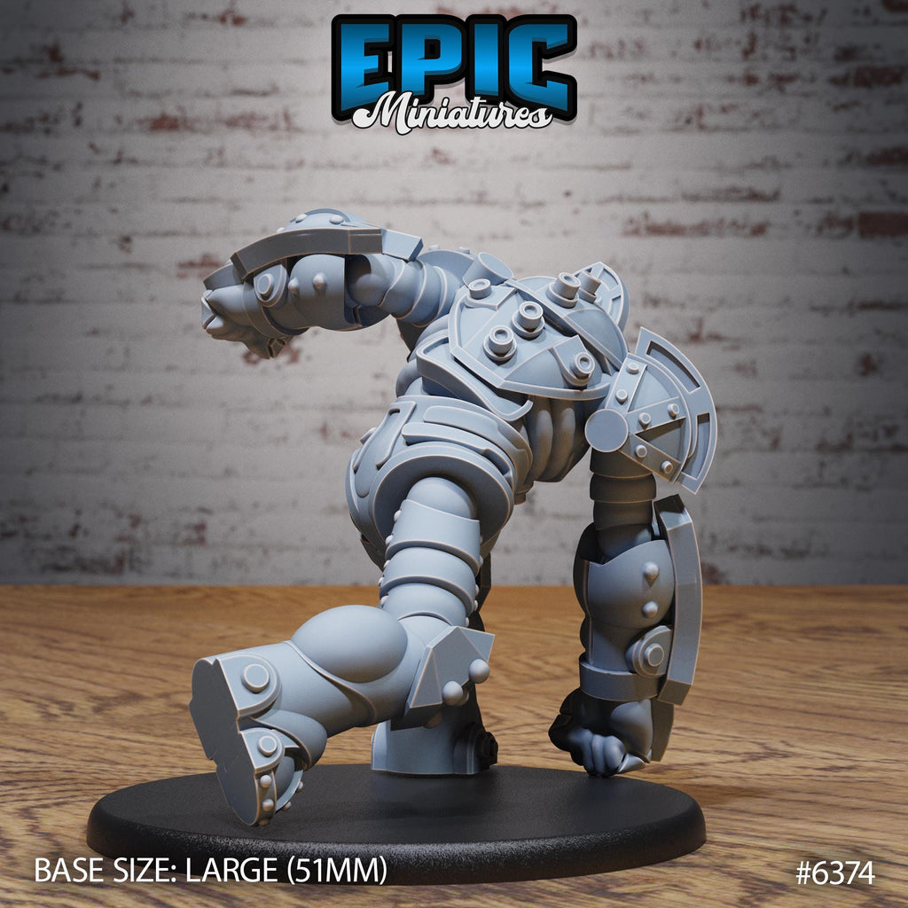 Mechanus Guard Option #6374 back DND miniature Construct Laboratory 16k resin