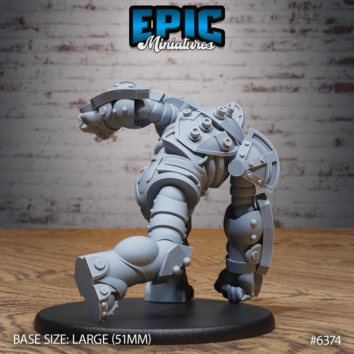 Mechanus Guard Option #6374 back DND miniature Construct Laboratory 16k resin
