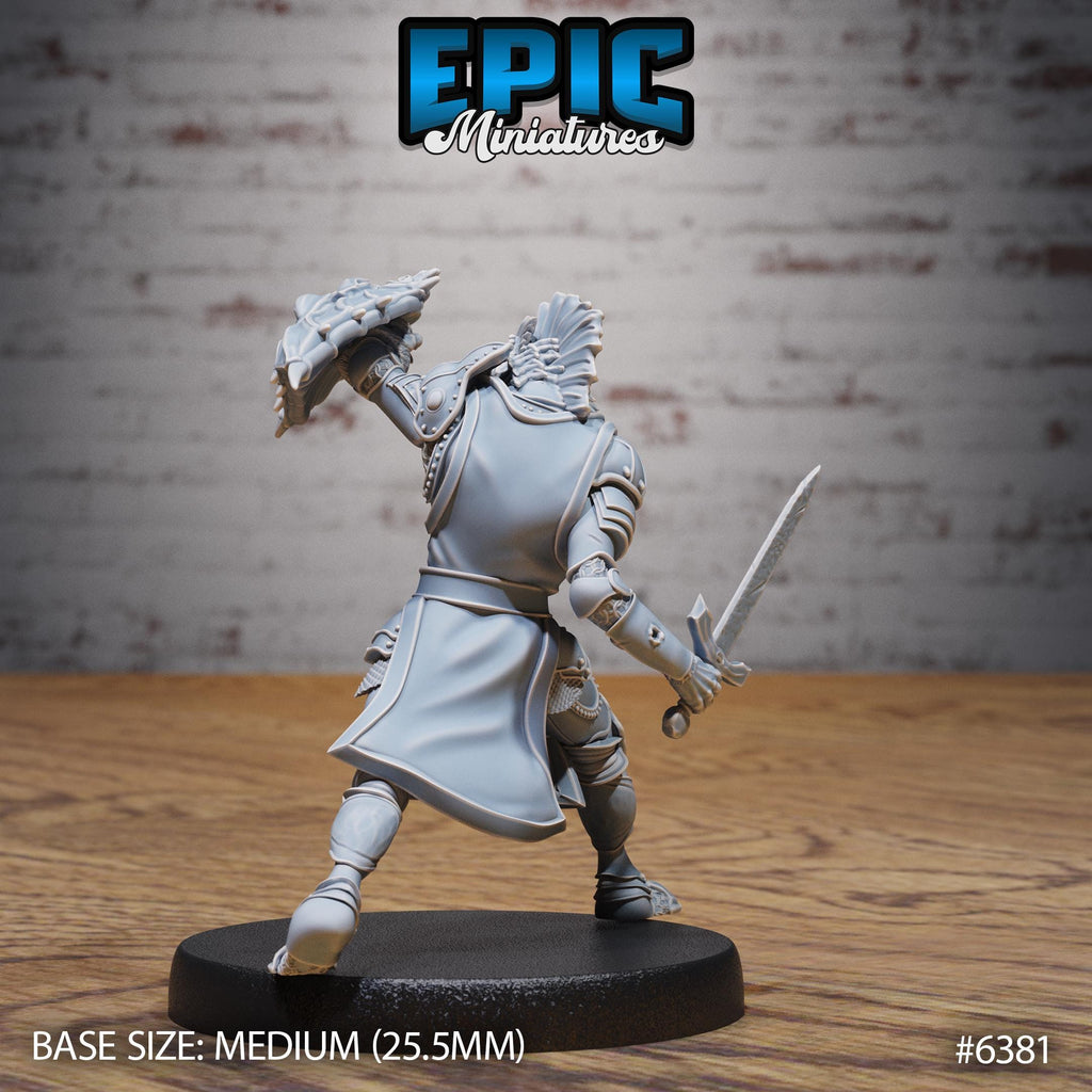 Green Dragonspawn Option #6381 back DND miniature Forest Folk 16k resin