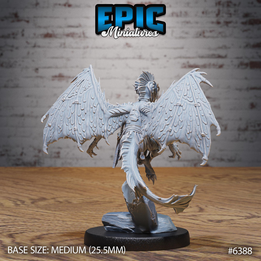 Draxie Dragon Pixie Adventurer Option #6388 back DND miniature Forest Folk 16k resin