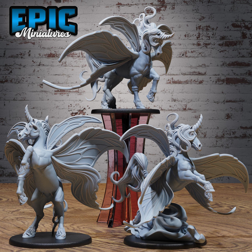 Fairy Pegasus Set of 3 DND miniatures group photo Forest Folk