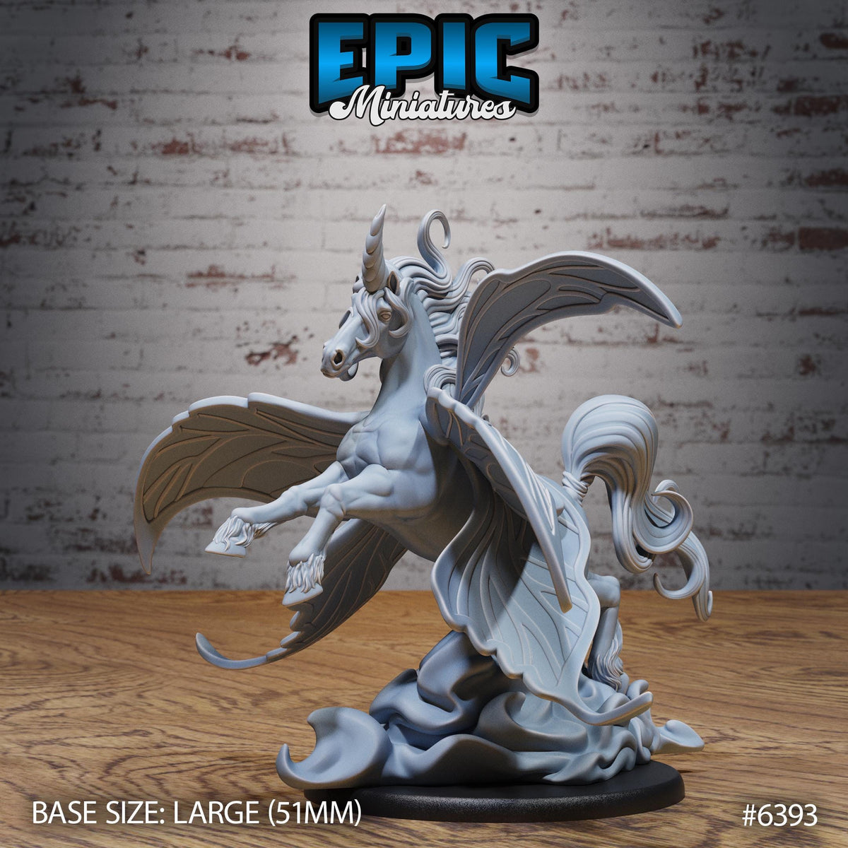 Fairy Pegasus Option #6393 front DND miniature Forest Folk 16k resin