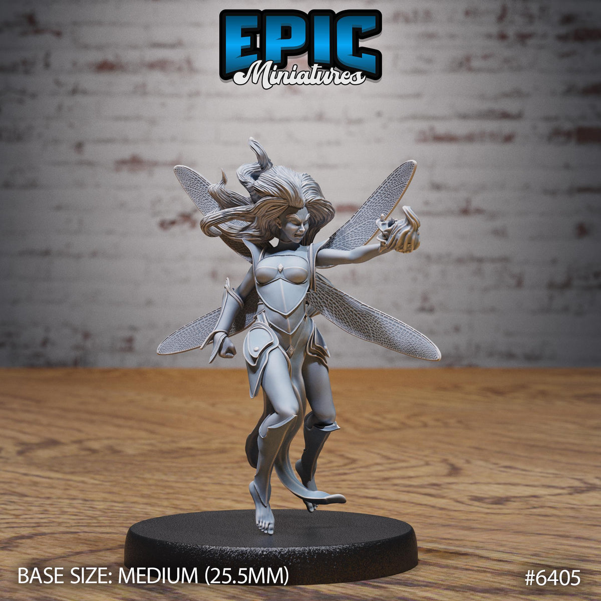 Trickster Fey Option #6405 front DND miniature Forest Folk 16k resin