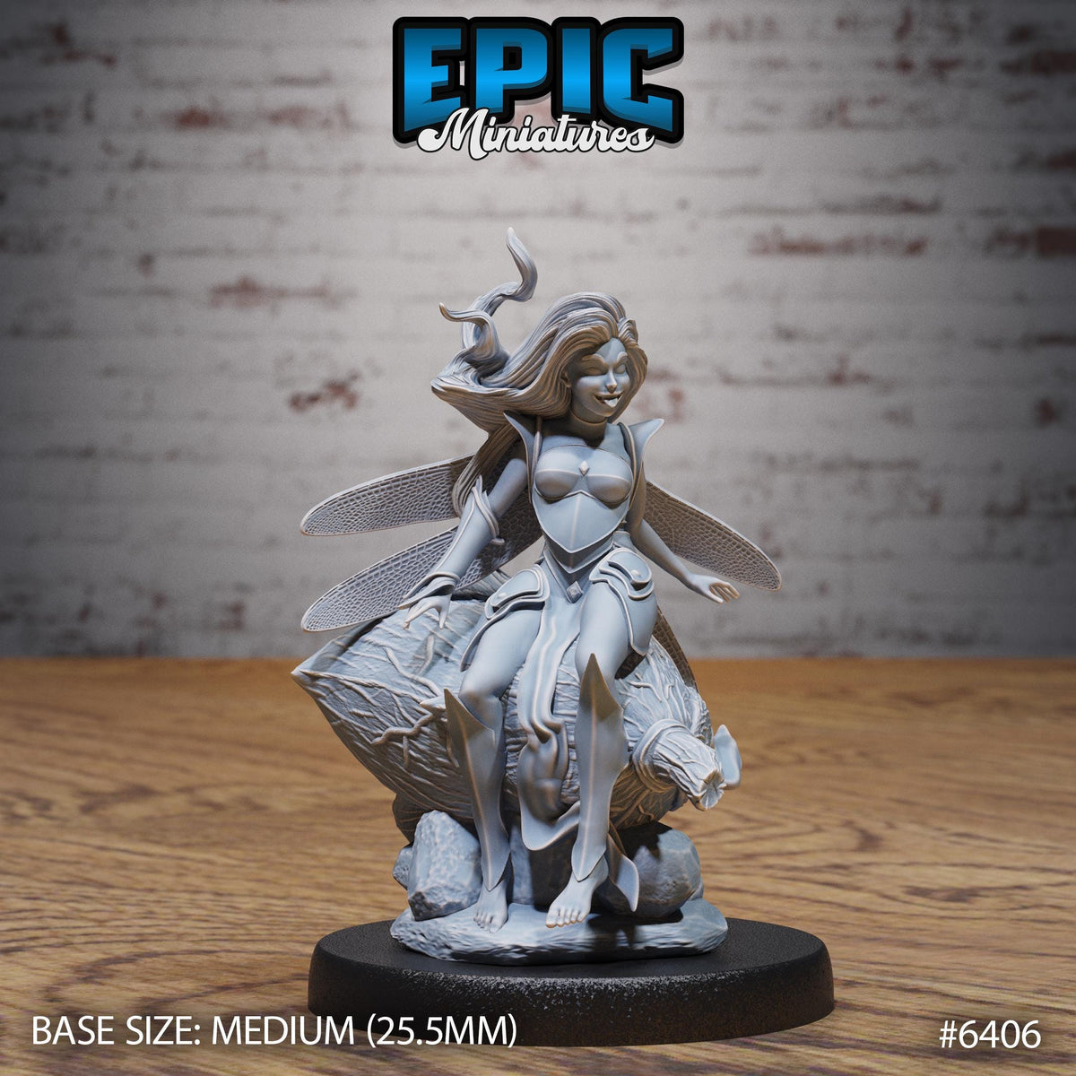 Trickster Fey Option #6406 front DND miniature Forest Folk 16k resin