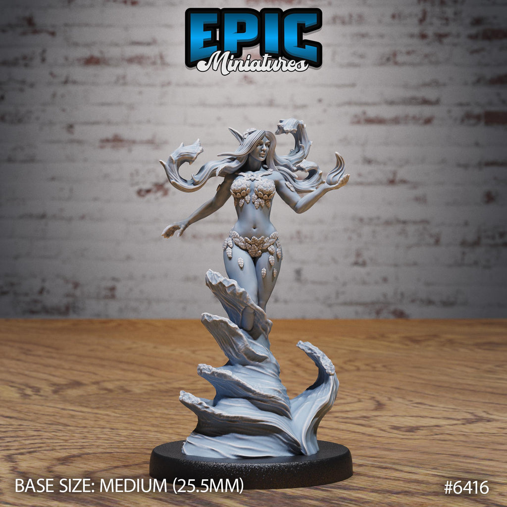Spring Undine Option #6416 front DND miniature Forest Folk 16k resin
