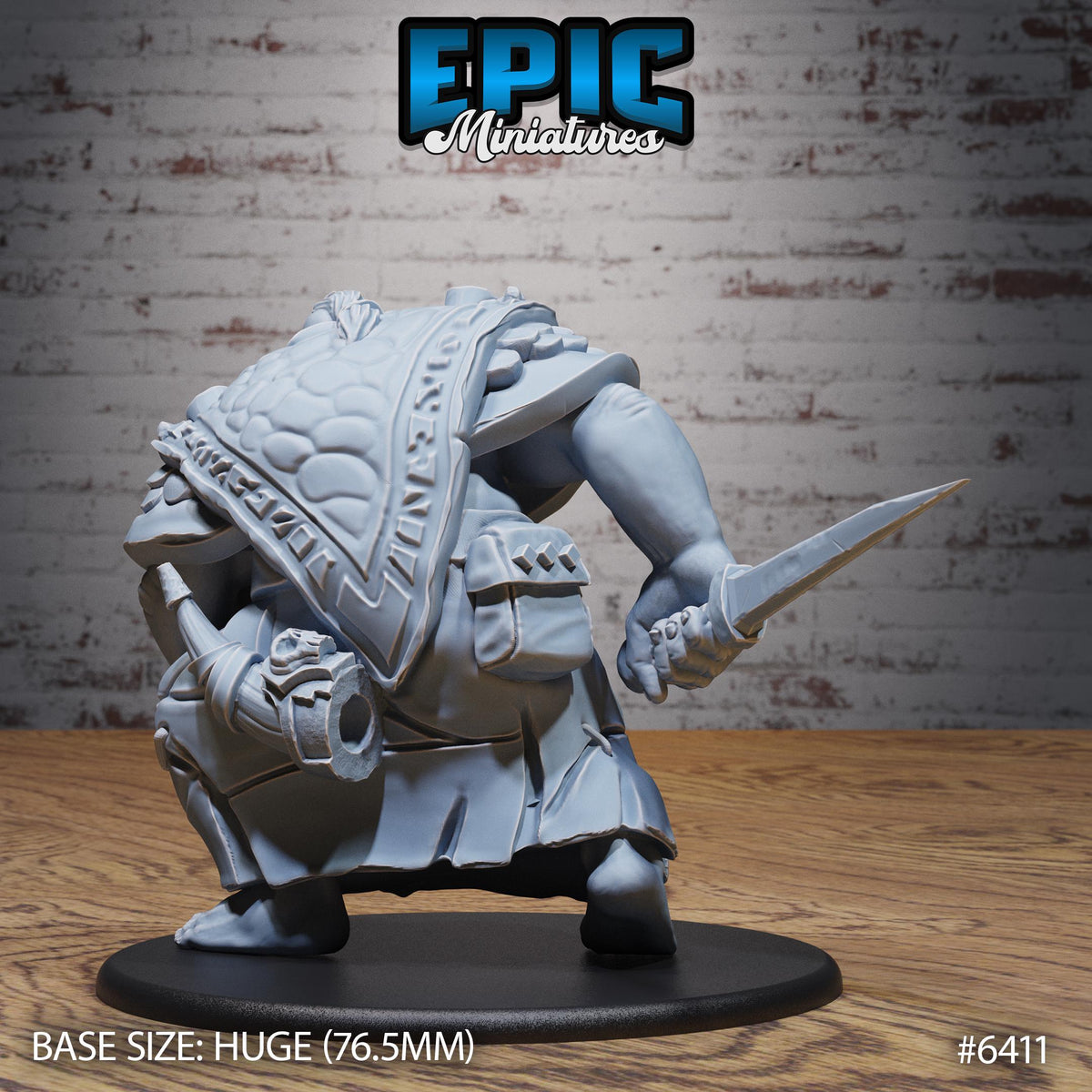 Giant Shaman Option #6411 back DND miniature Forest Folk 16k resin