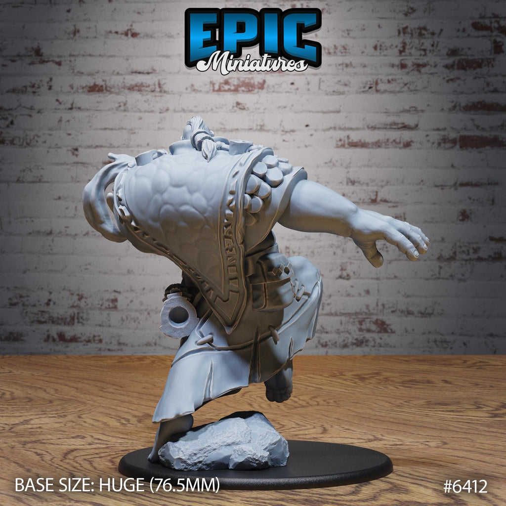 Giant Shaman Option #6412 back DND miniature Forest Folk 16k resin