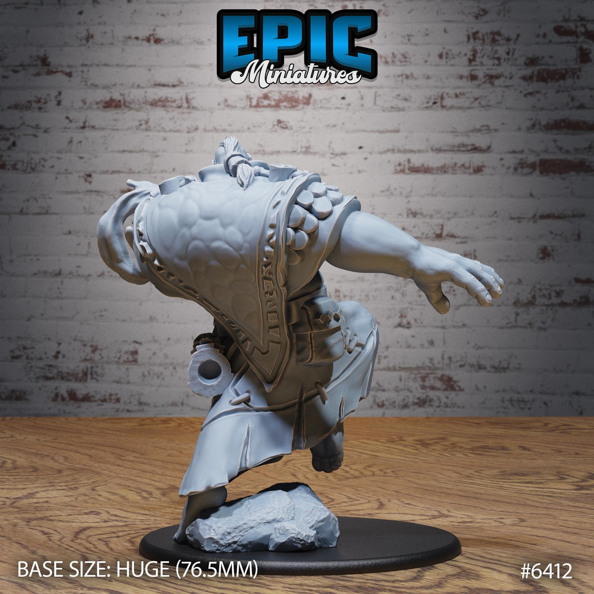 Giant Shaman Option #6412 back DND miniature Forest Folk 16k resin