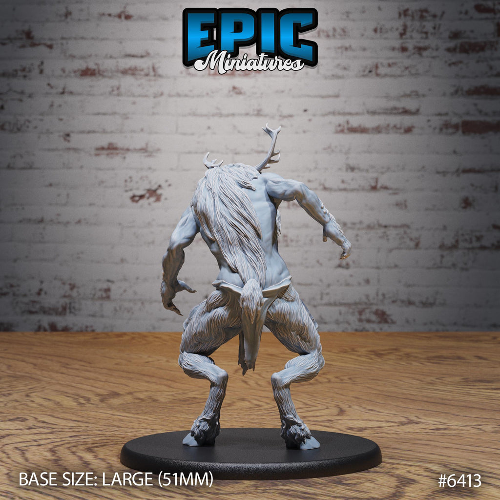 Satyr Half-Giant Option #6413 back DND miniature Forest Folk 16k resin
