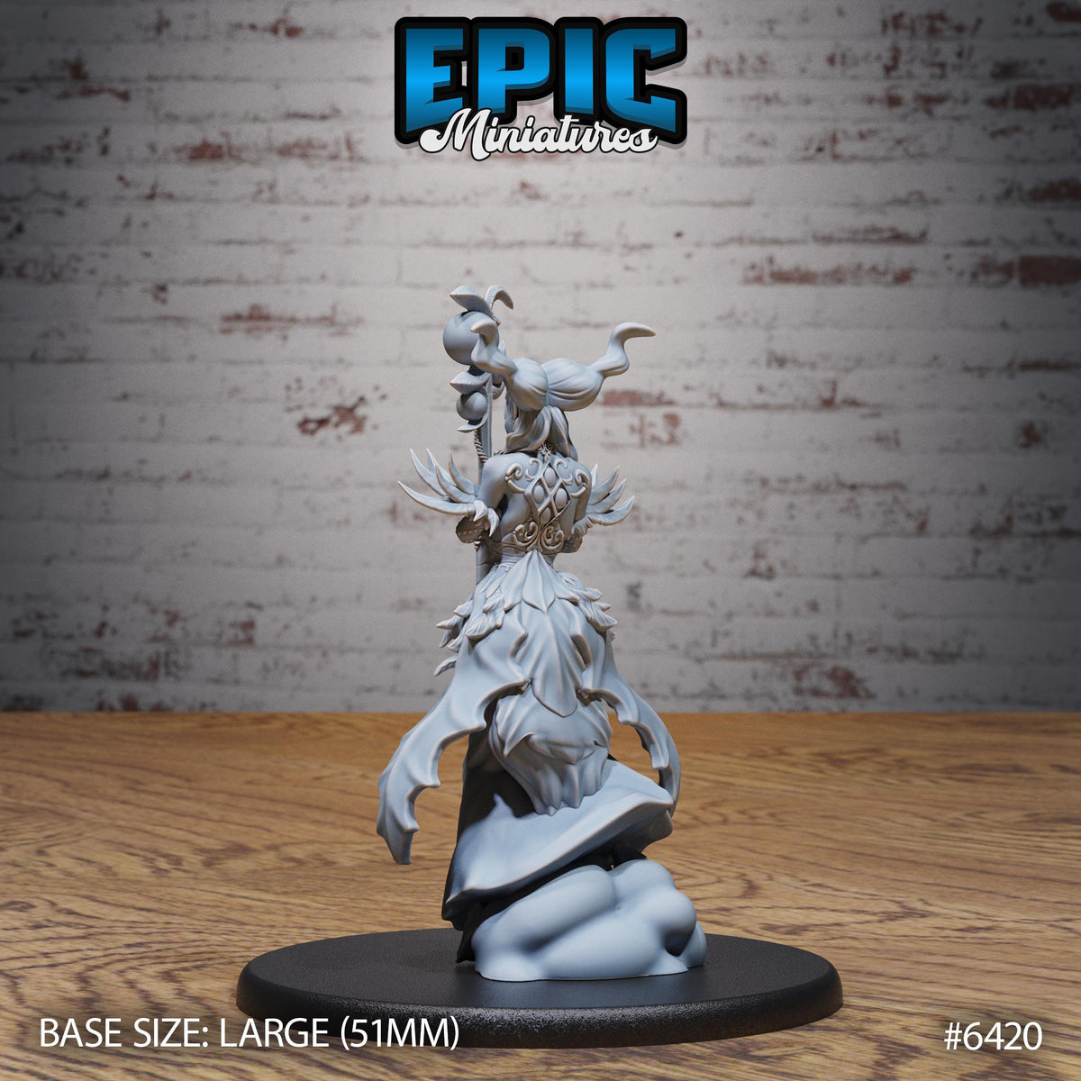 Nature High Spirit Option #6420 back DND miniature Forest Folk 16k resin