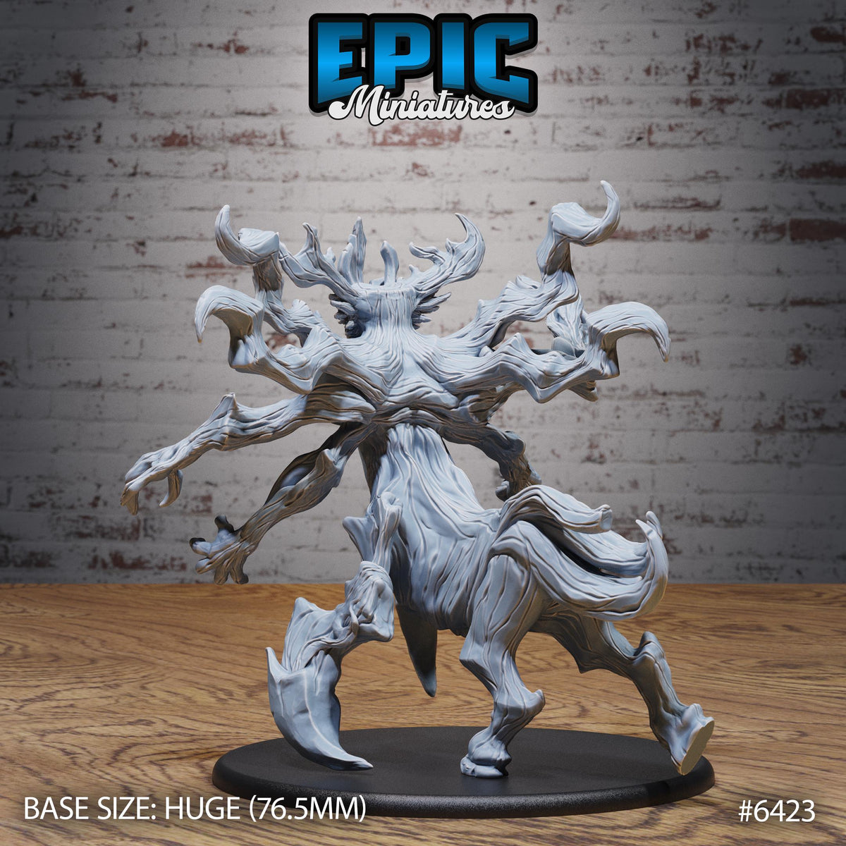 Treant World Protector Option #6423 back DND miniature Forest Folk 16k resin