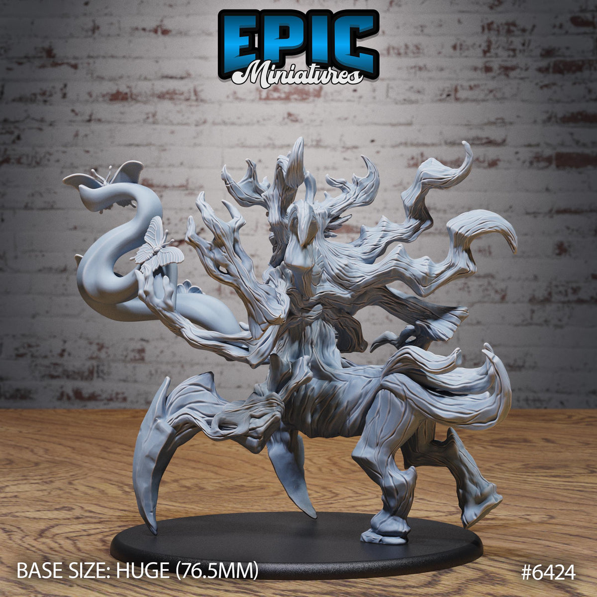 Treant World Protector Option #6424 back DND miniature Forest Folk 16k resin