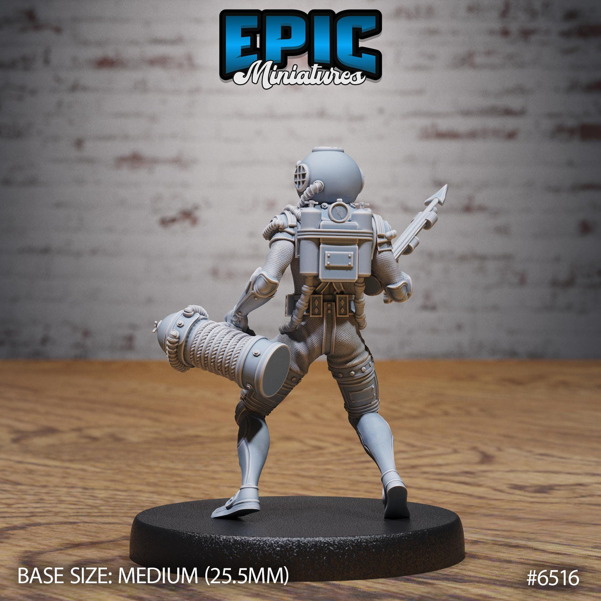 Treasure Driver Option #6516 back DND miniature Deep Dive 16k resin