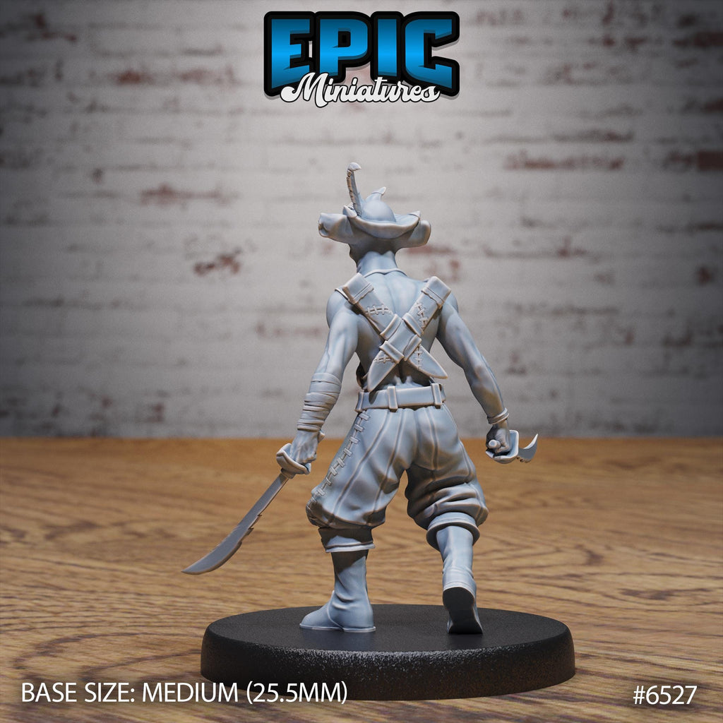 Hammer Fish Pirate Option #6527 back DND miniature Deep Dive 16k resin