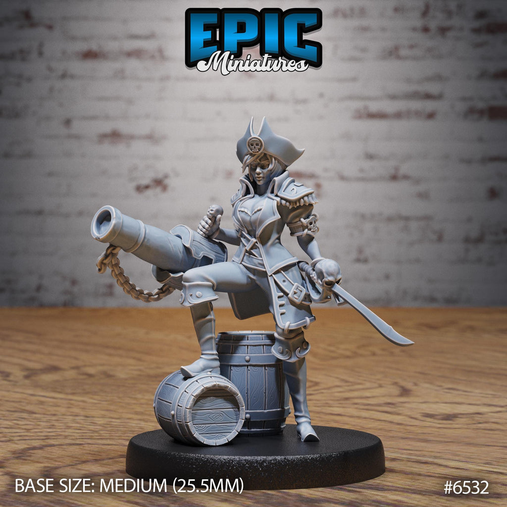 Pirate Crew Option #6532 front DND miniature Deep Dive 16k resin