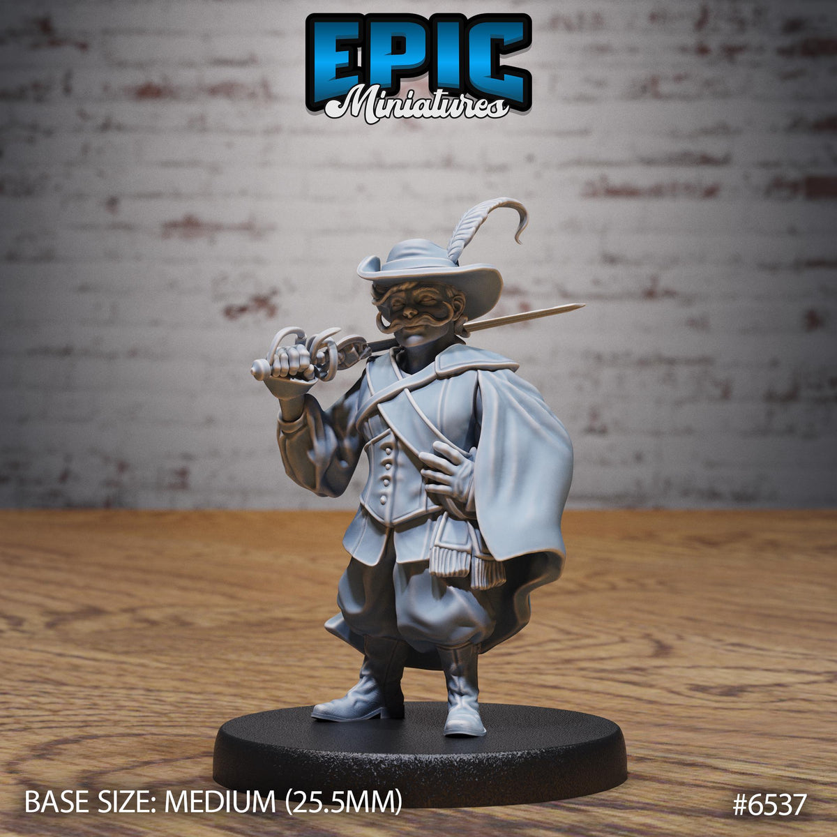 Pirate Crew Option #6537 front DND miniature Deep Dive 16k resin