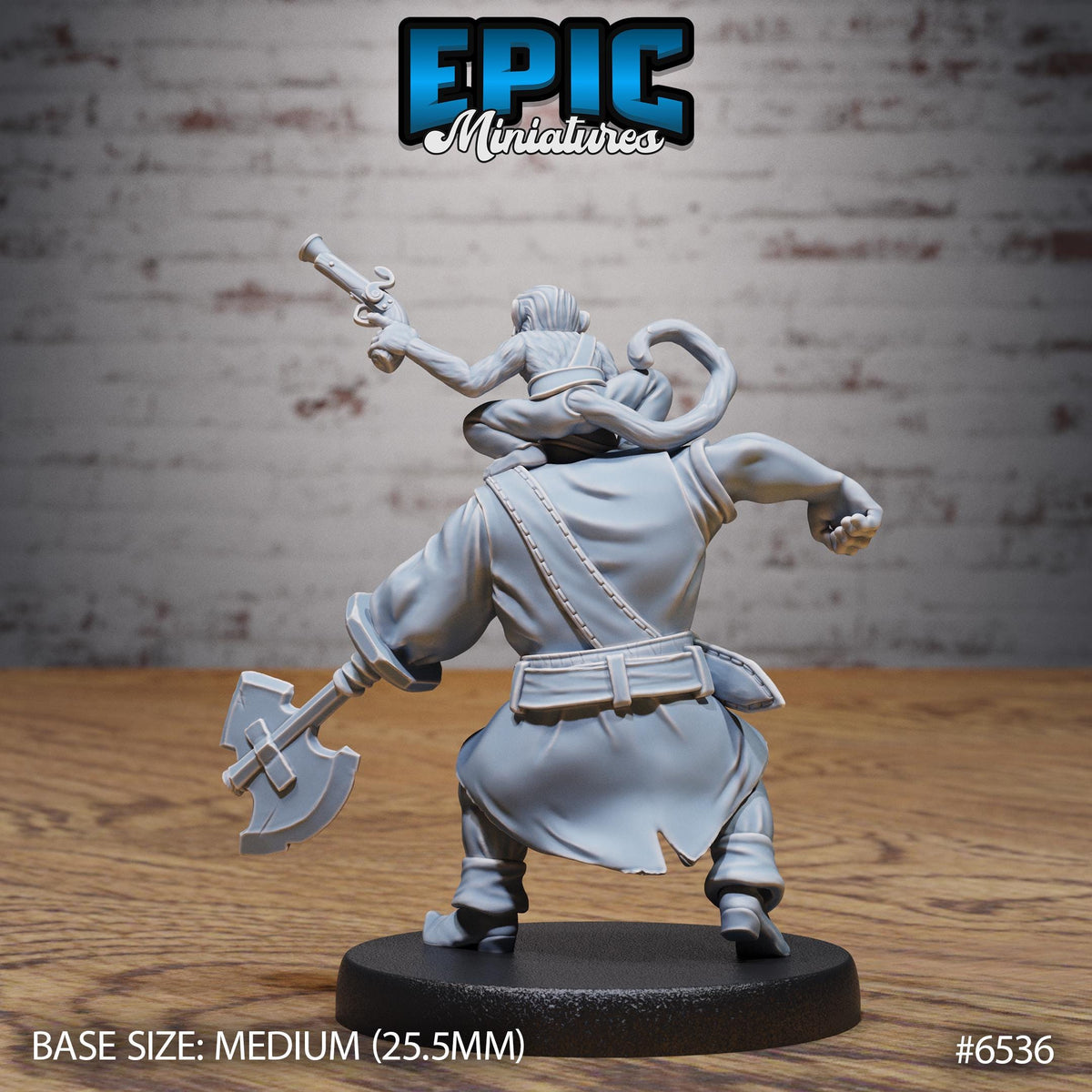Pirate Crew Option #6536 back DND miniature Deep Dive 16k resin