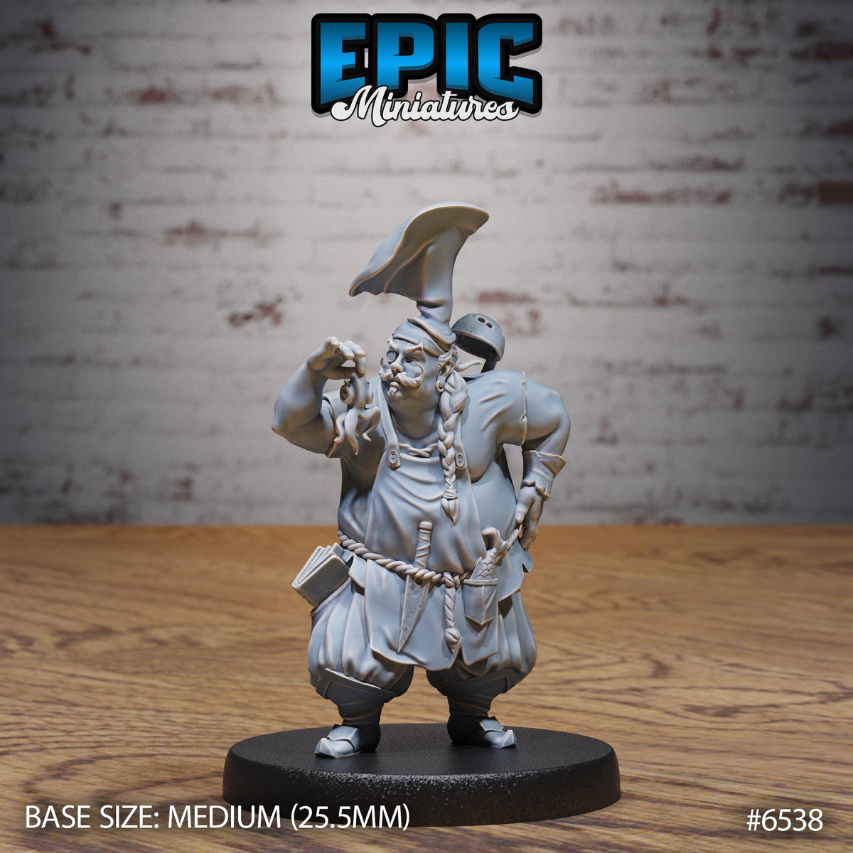 Pirate Crew Option #6538 front DND miniature Deep Dive 16k resin