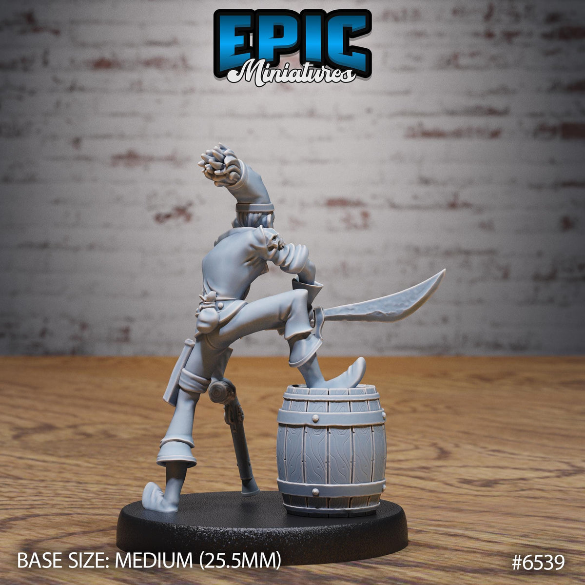 Pirate Crew Option #6539 back DND miniature Deep Dive 16k resin