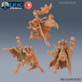 Skeleton Skull King Set of 3 DND miniatures group photo Haunting Catacombs