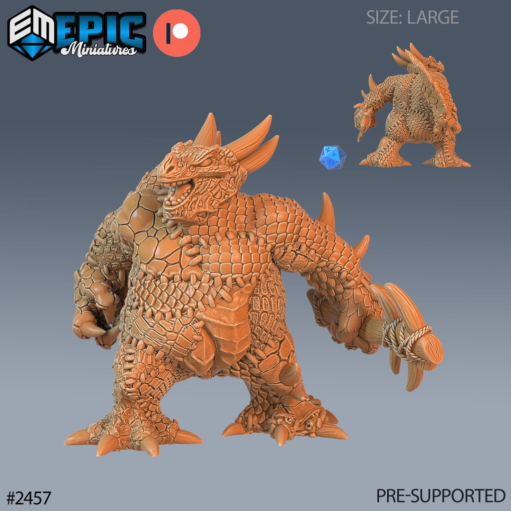 Skin Stitch Dragon Option #2457 front DND miniature Haunting Catacombs 16k resin