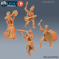 Skeleton Musician Set of 10 DND miniatures group photo Haunting Catacombs