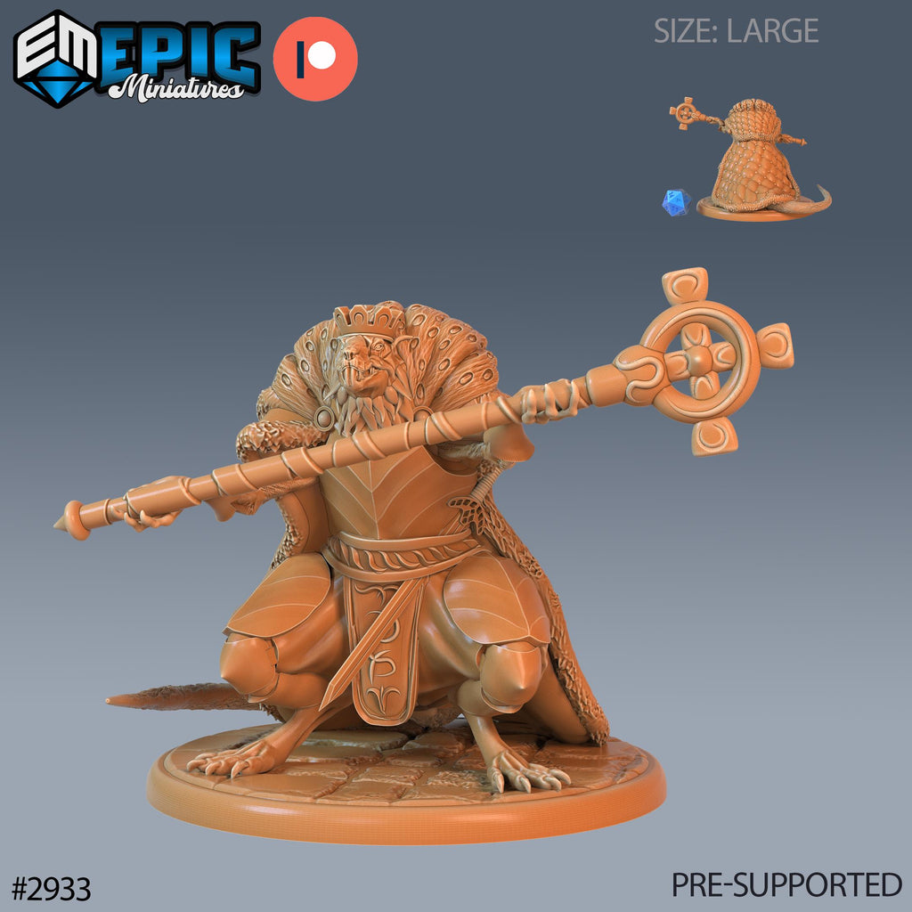 Giant Rat Option #2933 front DND miniature Goblin Caves 16k resin