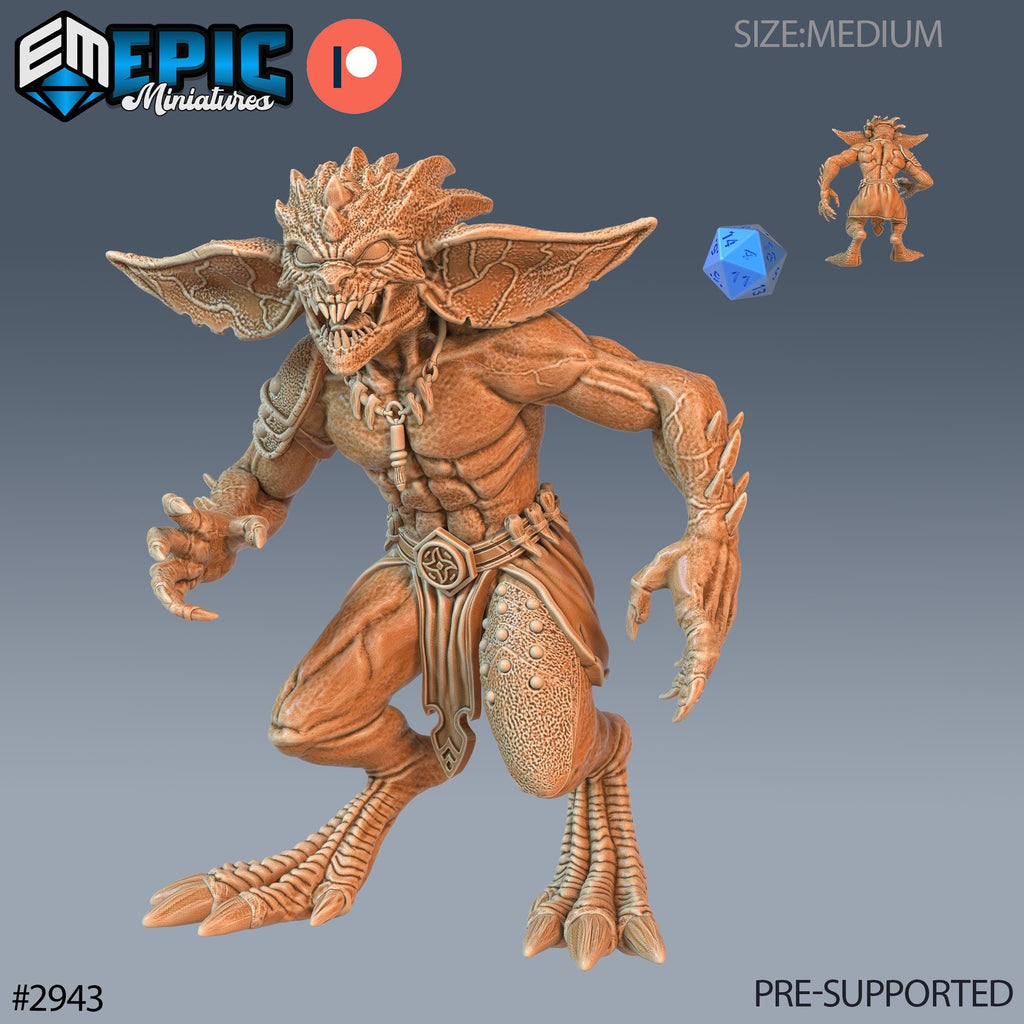 Savage Echo Goblin Option #2943 front DND miniature Goblin Caves 16k resin
