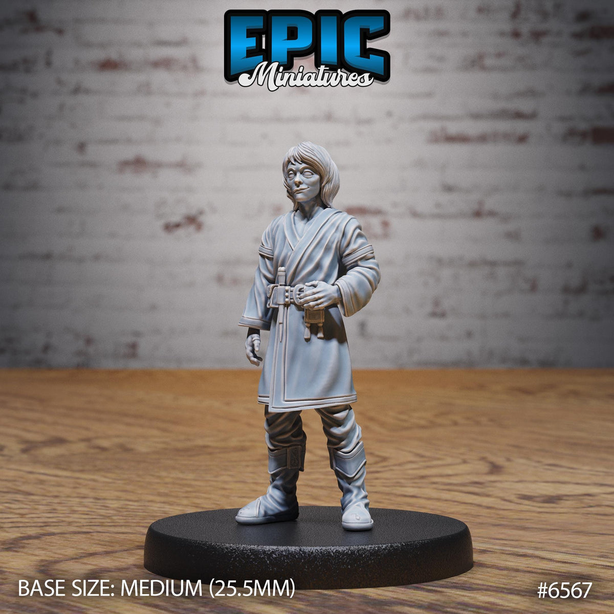 Wizard Option #6567 front DND miniature Magical Library 16k resin