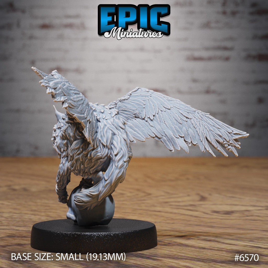 Tressym Cat Option #6570 back DND miniature Magical Library 16k resin