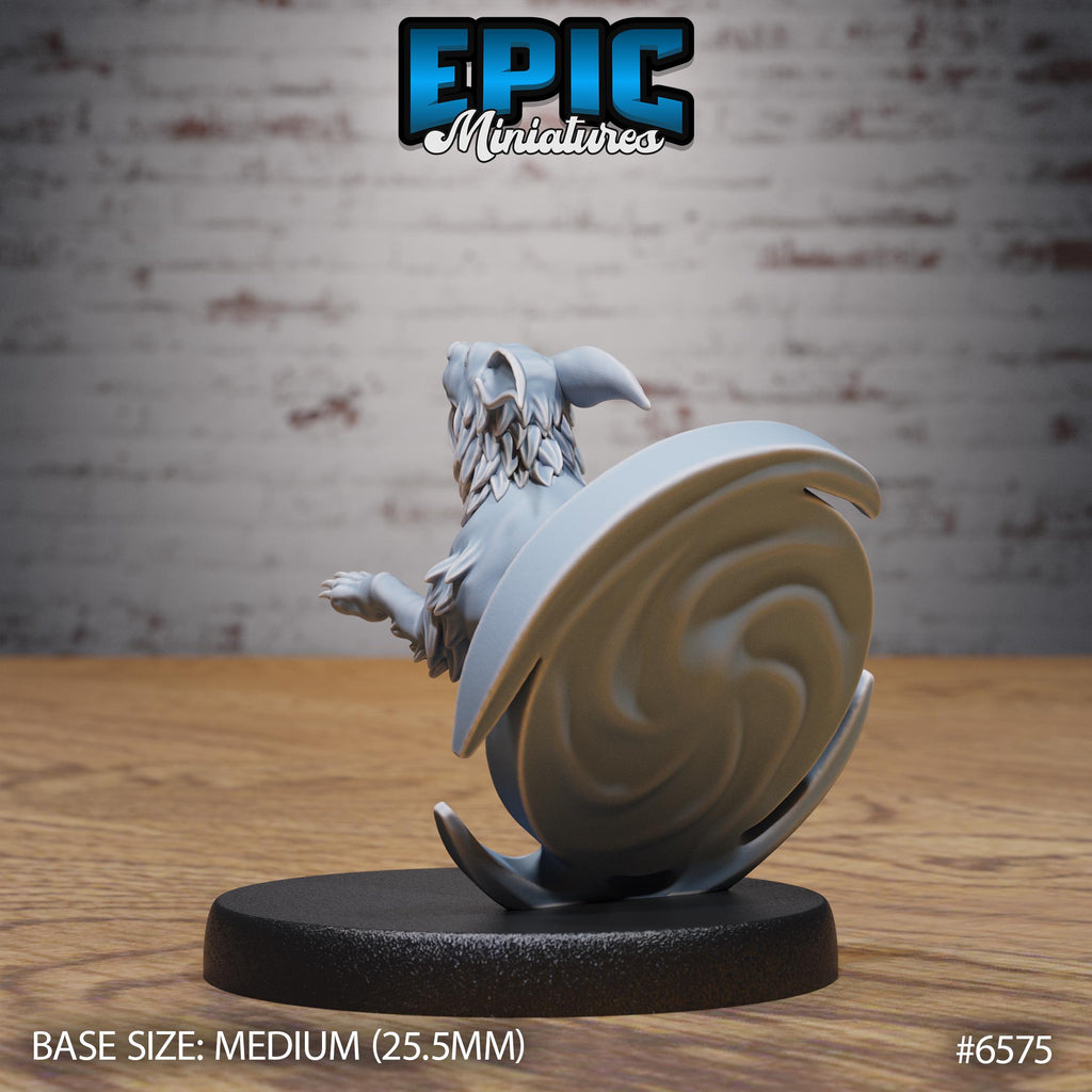 Blink Dog Option #6575 back DND miniature Magical Library 16k resin