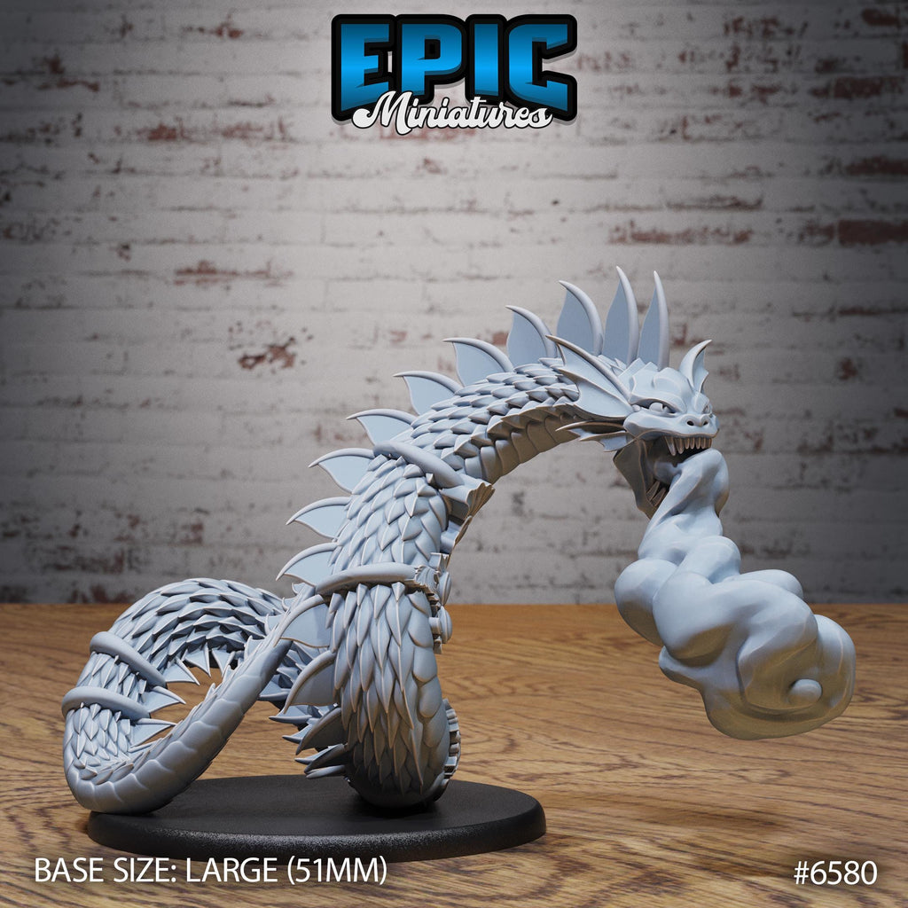 Magical Snake Option #6580 front DND miniature Magical Library 16k resin