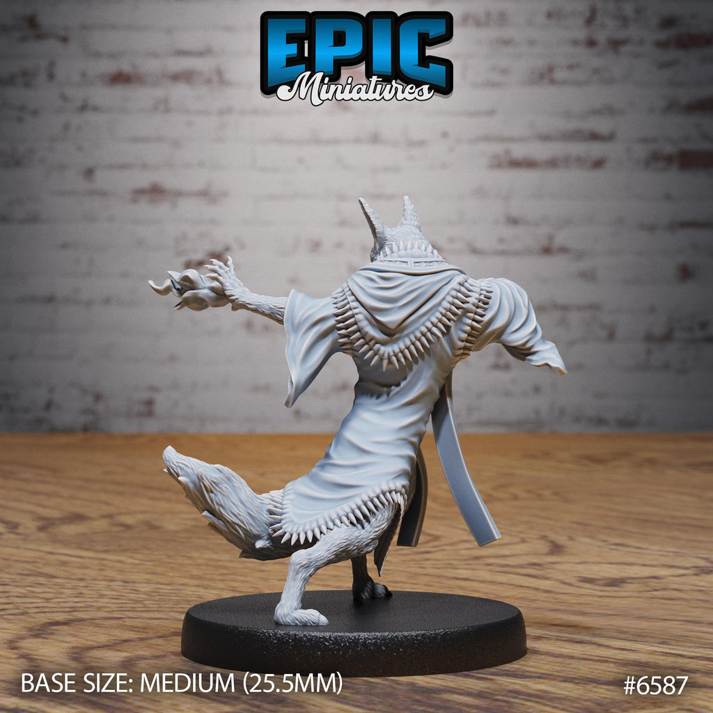 Arcanaloth Option #6587 back DND miniature Magical Library 16k resin