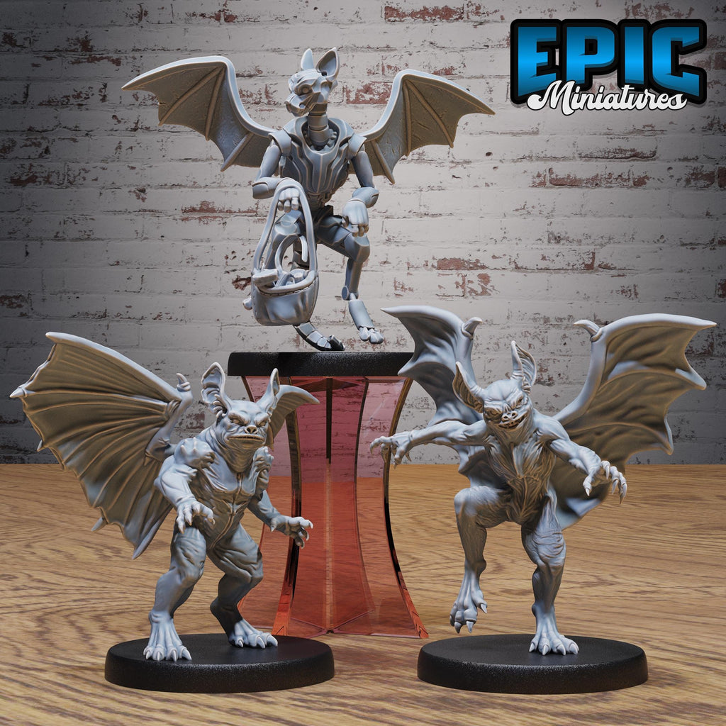 Homunculus Set of 3 DND miniatures group photo Magical Library