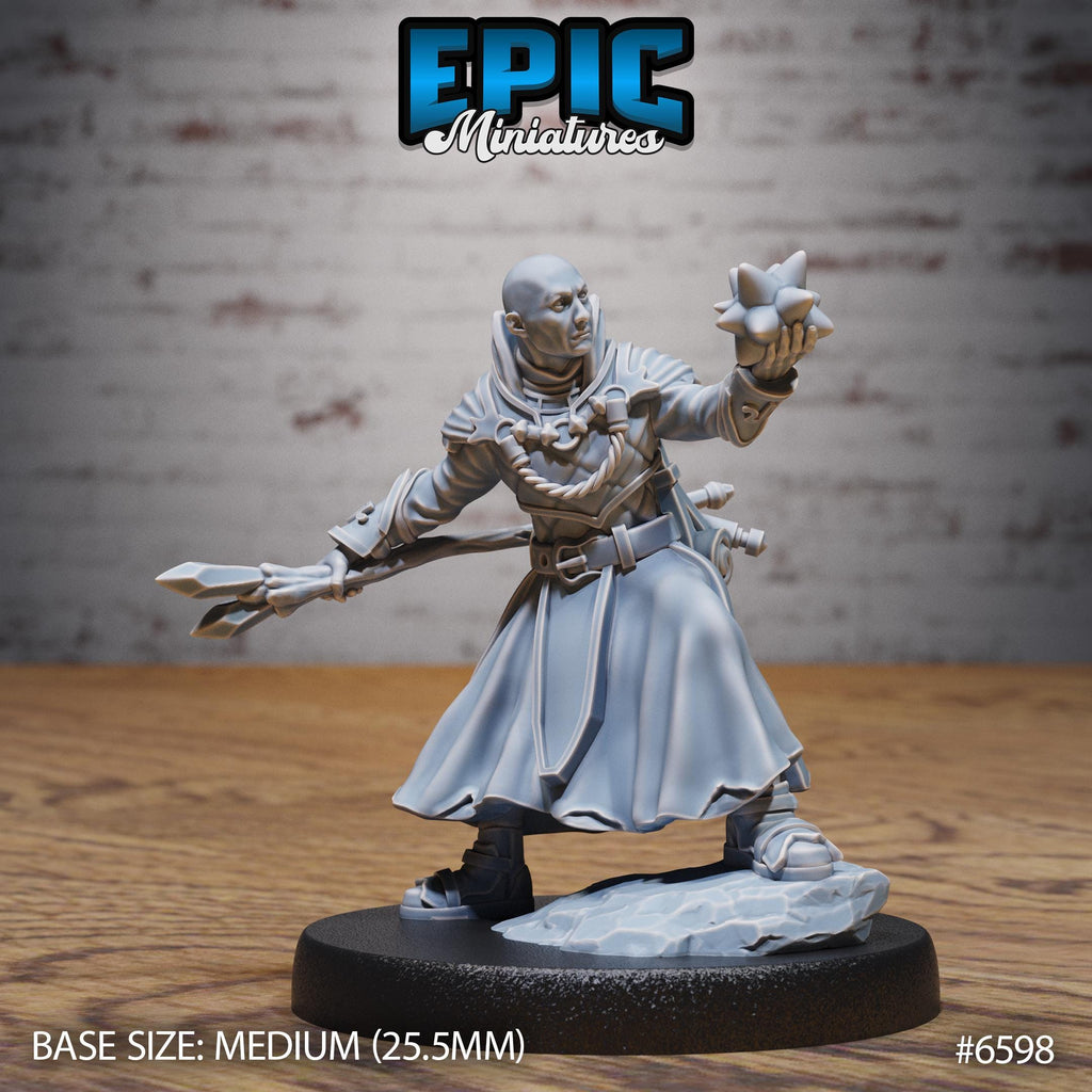 Transmuter Wizard Option #6598 front DND miniature Magical Library 16k resin