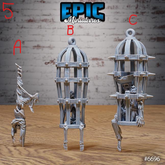 Lich Crypt Scatter Option 2 E front DND miniature Lich Lords Crypt 16k resin