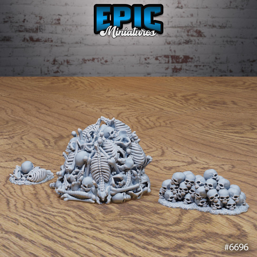Lich Crypt Scatter Option 4 A front DND miniature Lich Lords Crypt 16k resin