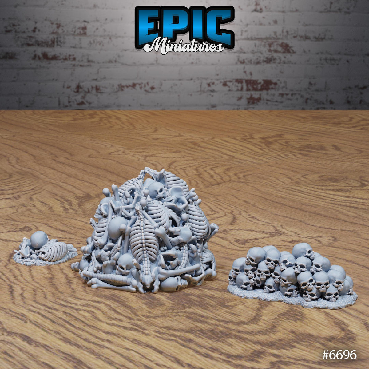 Lich Crypt Scatter Option 4 A front DND miniature Lich Lords Crypt 16k resin