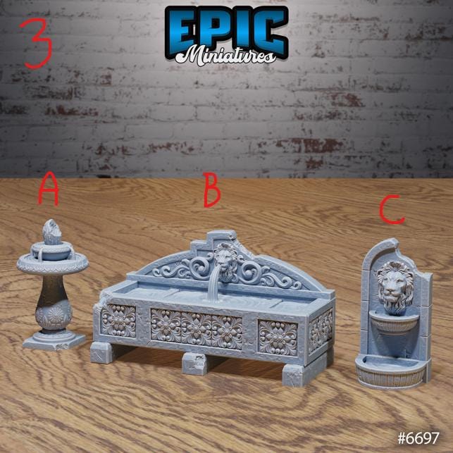 Lich Crypt Environment Option 3 C front DND miniature Lich Lords Crypt 16k resin