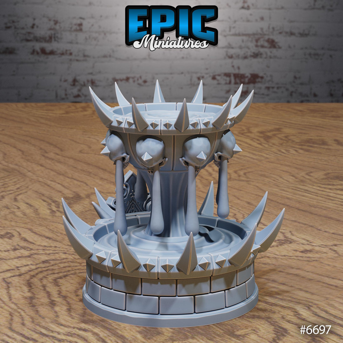 Lich Crypt Environment Option #6697 (2) front DND miniature Lich Lords Crypt 16k resin