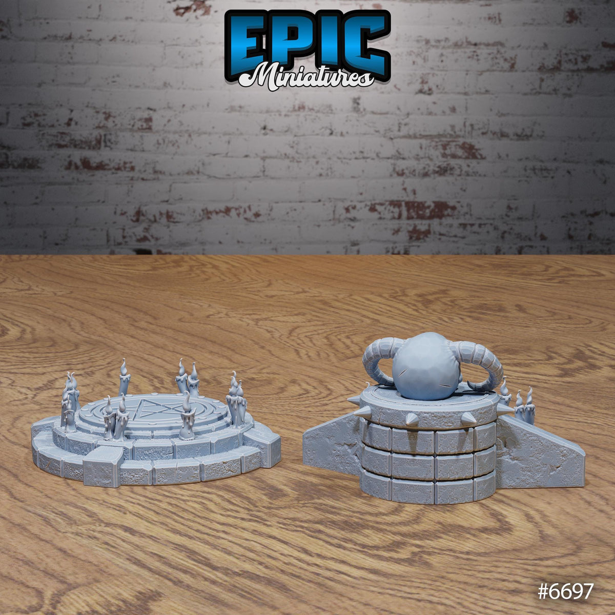 Lich Crypt Environment Option 5 B front DND miniature Lich Lords Crypt 16k resin