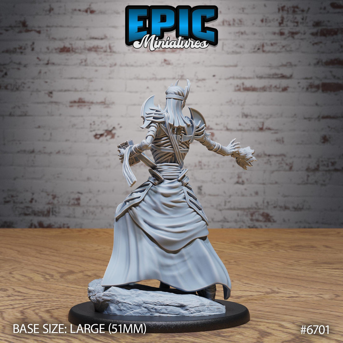 Vecna Option #6701 back DND miniature Lich Lords Crypt 16k resin