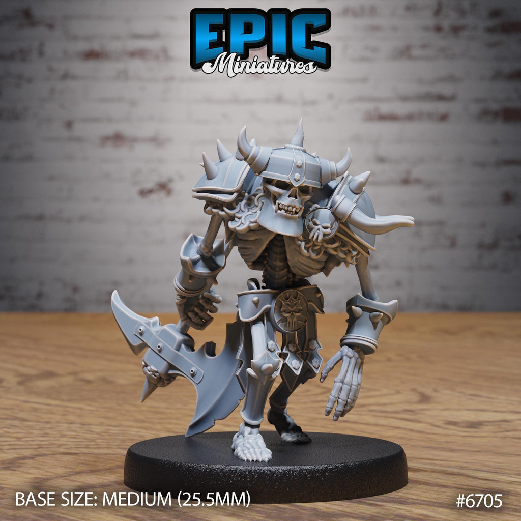 Evil Skeleton Option #6705 front DND miniature Lich Lords Crypt 16k resin